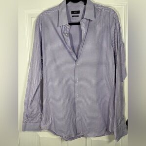 Boss Men's Purple Checkered Casual Shirt
